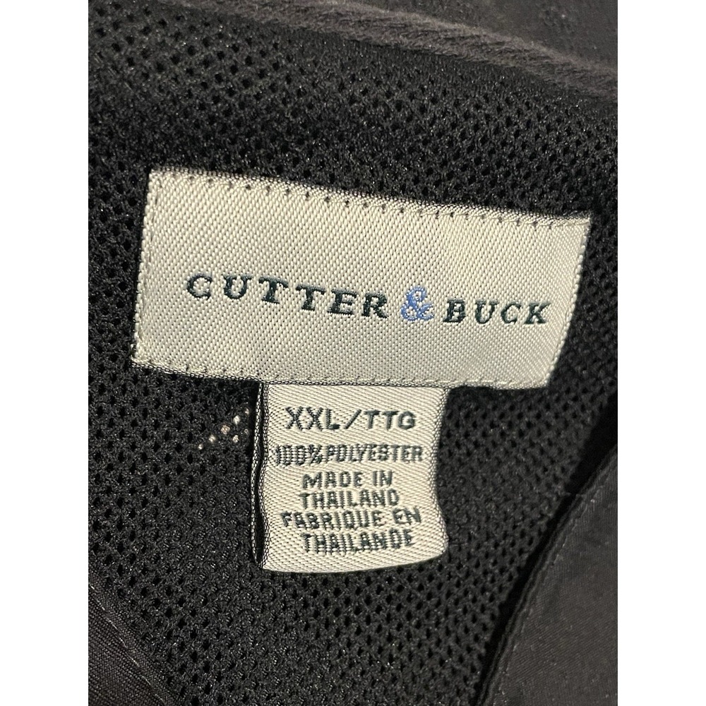 Ohio State Buckeyes Cutter and Buck Pullover Vest V-neck Mens XXL Black Logo - Picture 5 of 5